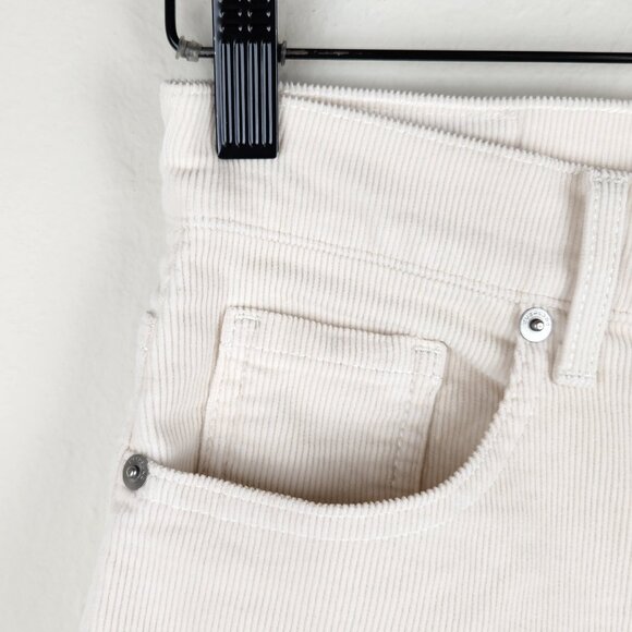 Everlane Baby Cord Cheeky High Waisted Corduroy Pants Tan/Cream sz 26 - Picture 4 of 9